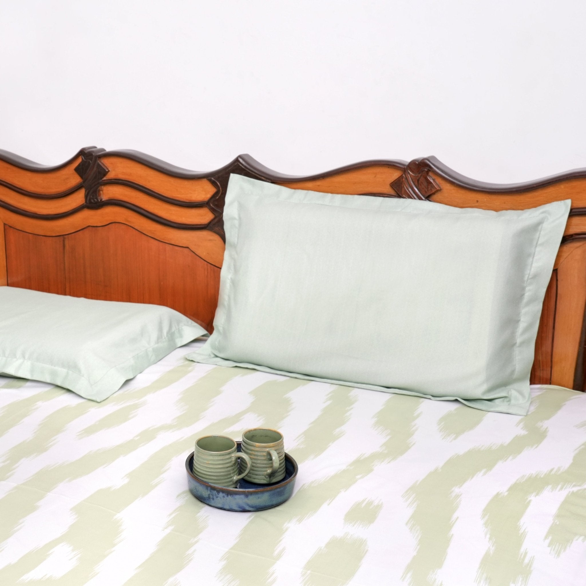 Meadow Bedsheet Set King Size, 108" x 108" - Coral Slub -